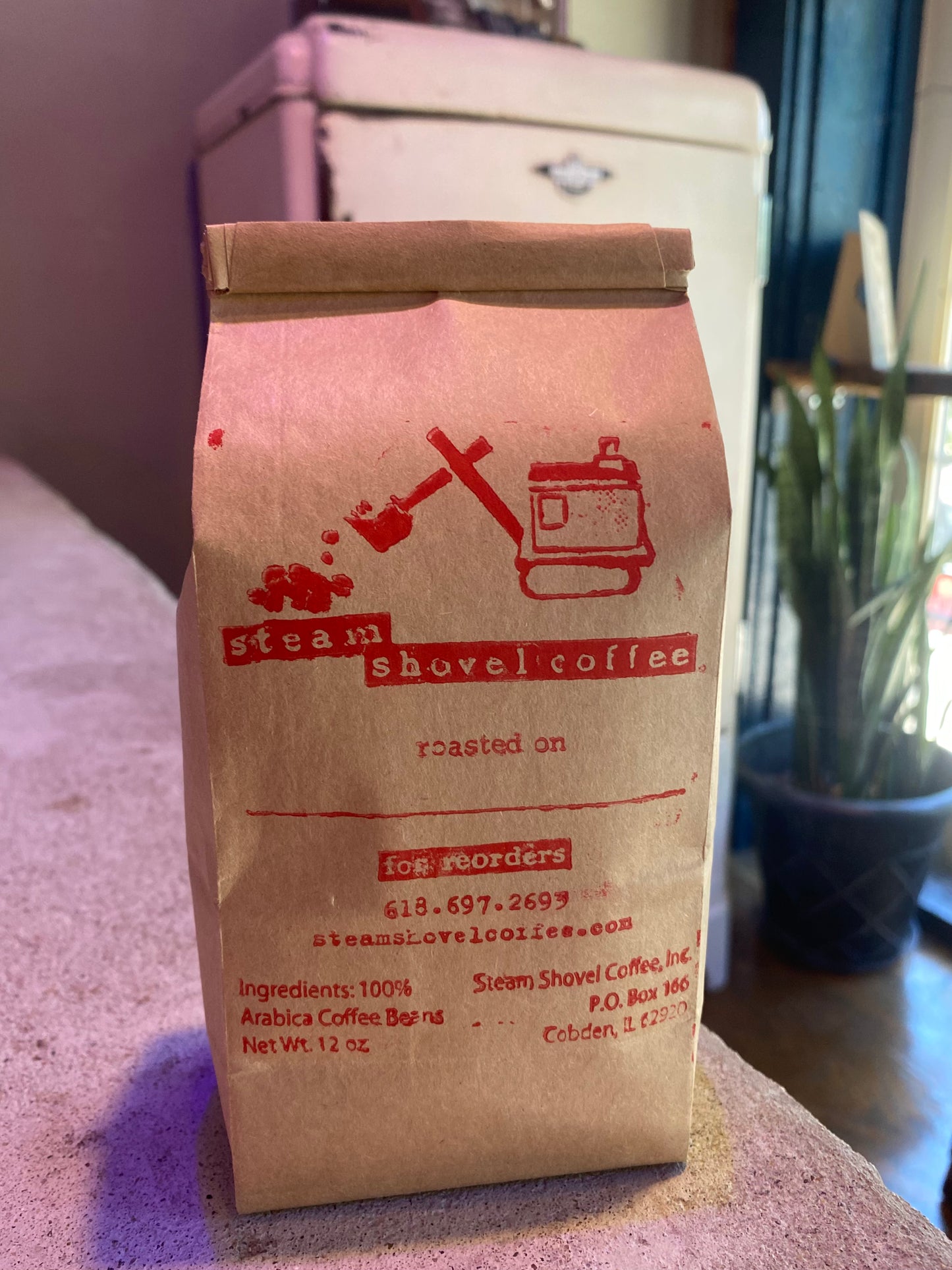 1 twelve ounce bag of Steam Shovel Coffee (FREE SHIPPING)